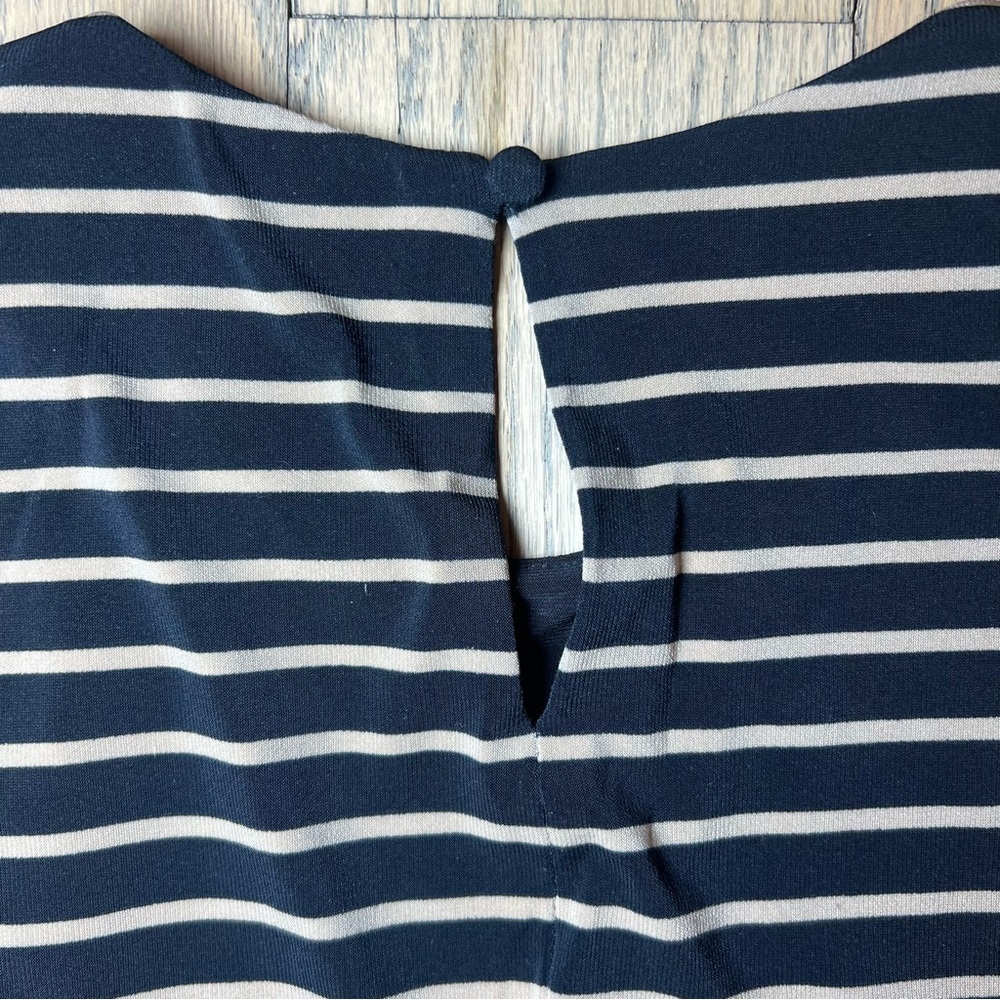 Lauren Ralph Lauren Striped Sleeveless Black & Tan Maxi Dress Size 4 - Picture 9 of 13